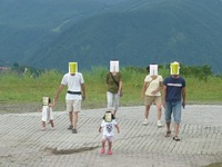 自然の中で