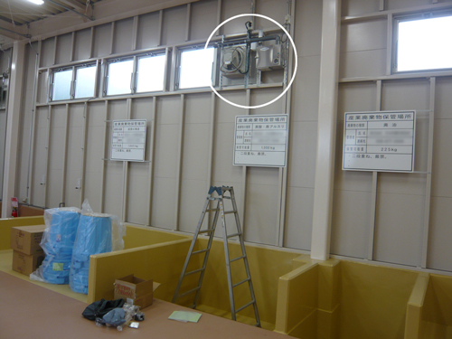 肥料化プラント施設に設置した中和消臭器2