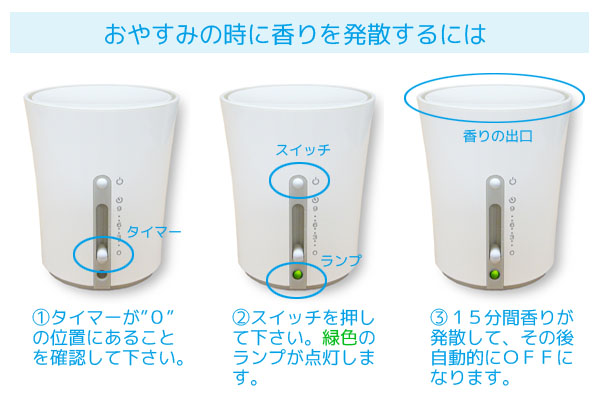 タイマー設定 お休み前
