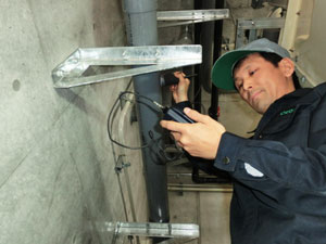 排気の風量チェック