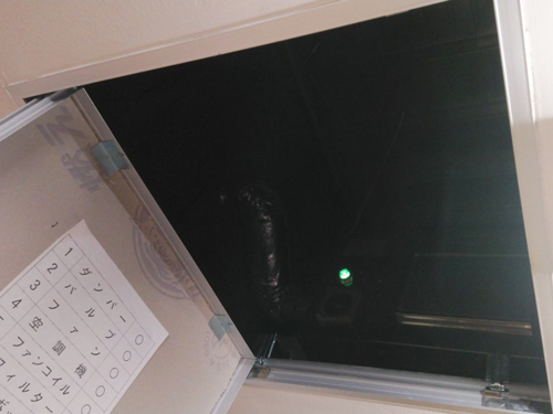 よく見えない天井裏