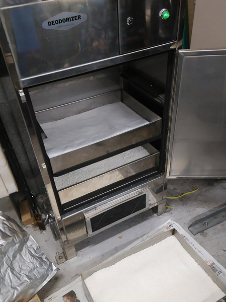 厨房排気に消臭器 VFD-1030TM