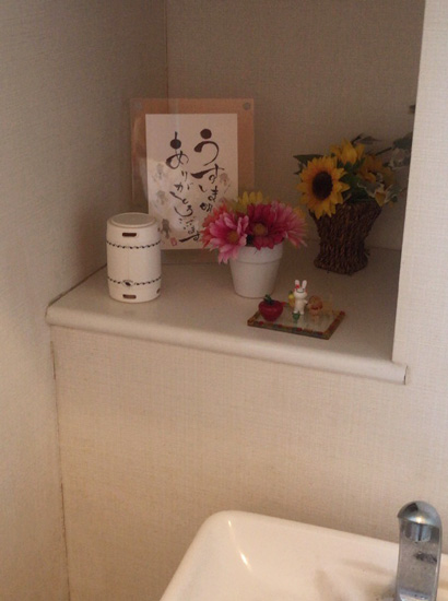 トイレに置いた森のカプセル